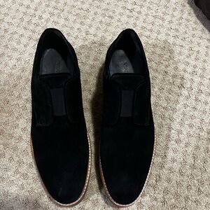Vince Black Suede Platform Shoes